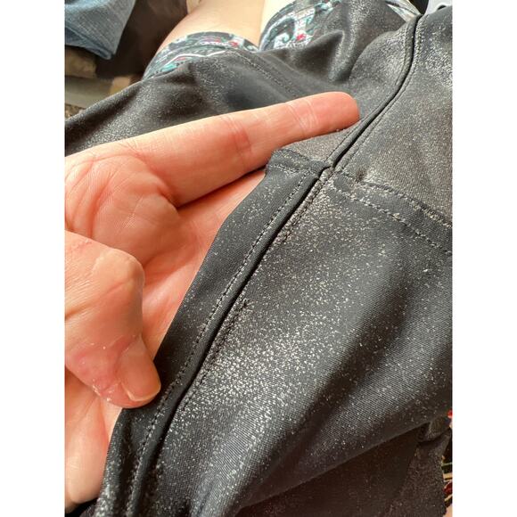 SPANX Women’s Black Leather-Look Leggings size Small - Picture 9 of 15